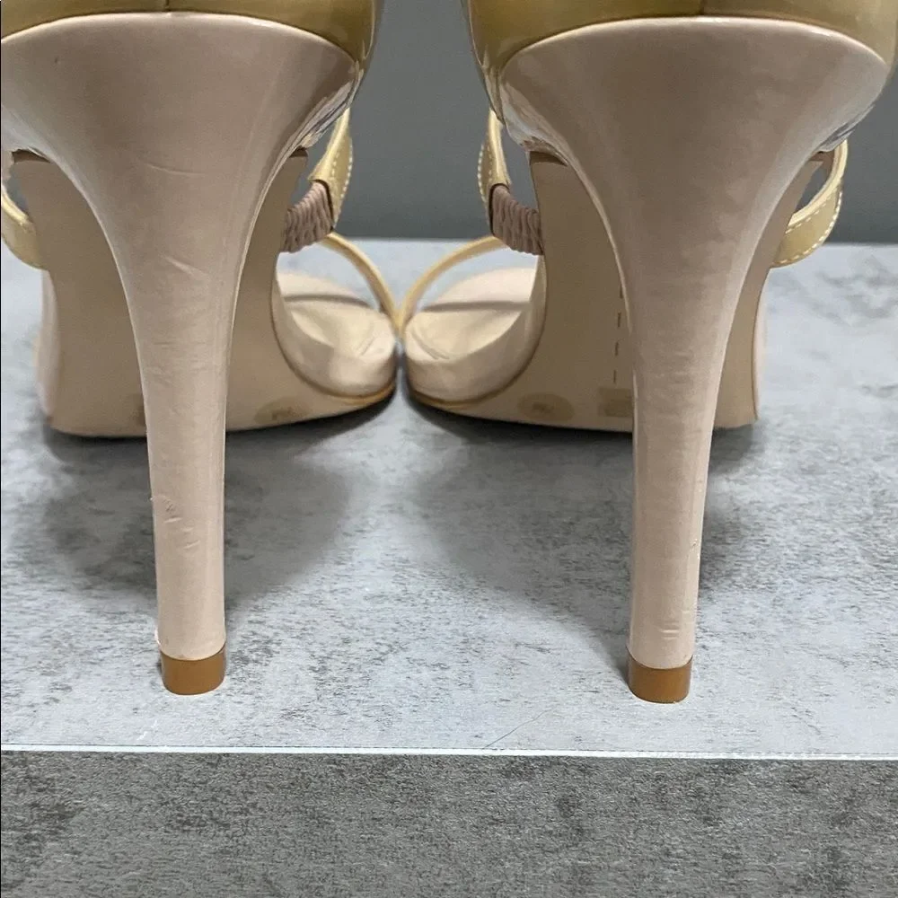 Gianni Bini Tan Strappy Stiletto Heels Size 7 - Picture 7 of 11